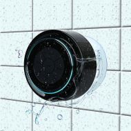 [아마존베스트]Bluetooth Shower Speakers, HAISSKY Portable Wireless Waterproof Speaker with FM Radio & Suction Cup, Pairs Easily to Your Bluetooth Devices - Phones, Tablets, Computer (Black & Blu