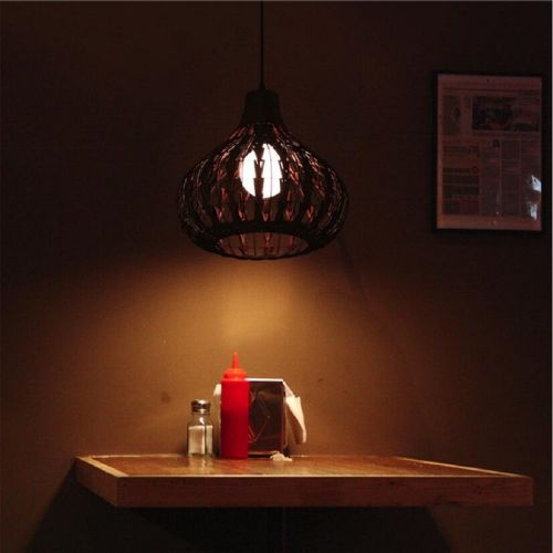  HAIXIANG Tropical Bamboo Chandelier DIY Wicker Rattan Lamp Shades Weave Hanging Light Coffee Color