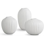 Kahler Miniature Vases Set of 3 Hammershøi Danish Design Handmade White