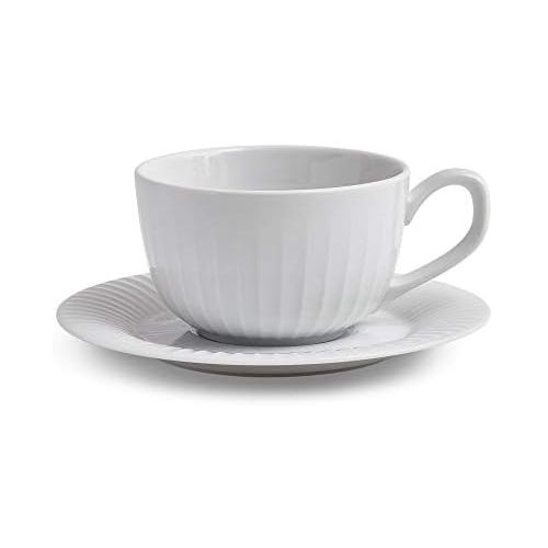  Kahler Hammershoi Tasse mit Untertasse, Porzellan, 15 cm