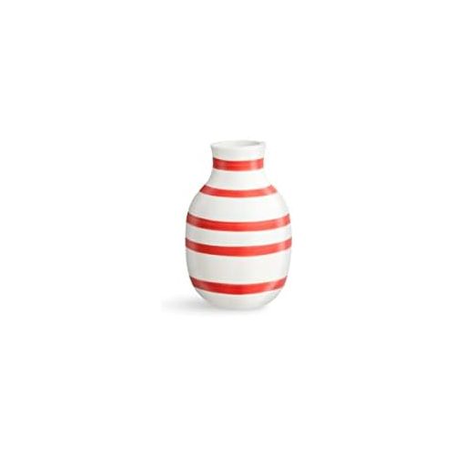  Kahler Omaggio Vase, Keramik, rot, 8 cm