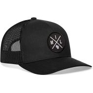 HAKA State City Trucker Hat for Men & Women, Adjustable Baseball Hat, Mesh Snapback, Sturdy Outdoor Black Golf Hat