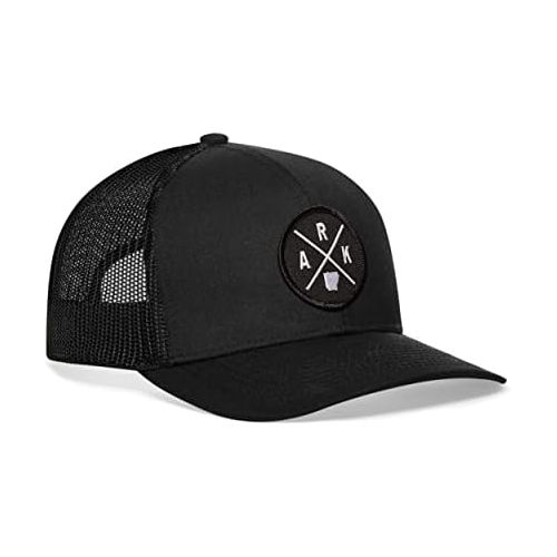  HAKA State City Trucker Hat for Men & Women, Adjustable Baseball Hat, Mesh Snapback, Sturdy Outdoor Black Golf Hat