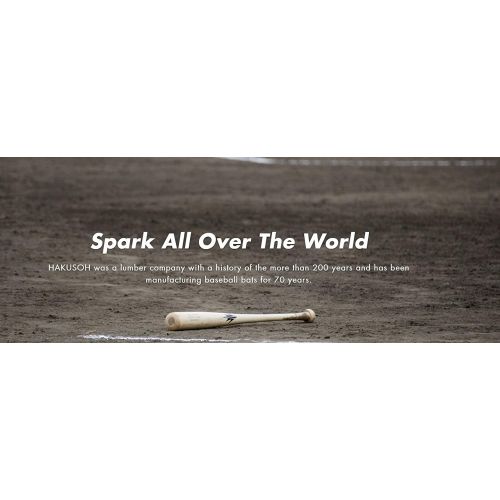  HAKUSOH Spark Wooden Fungo Baseball Bat [Made in Japan] [Dropweight -13~15] [Made in Japan]