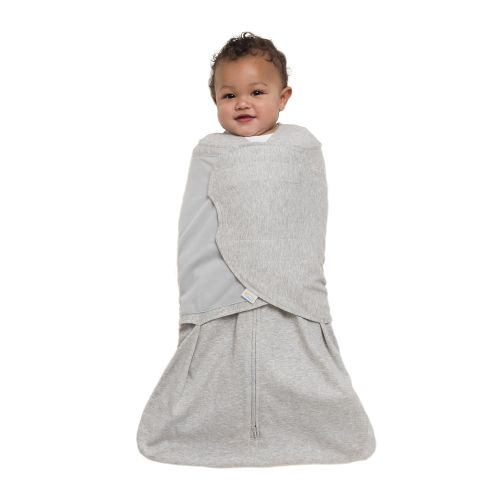  [아마존베스트]Halo Sleepsack 100% Cotton Swaddle, Heather Gray, Small