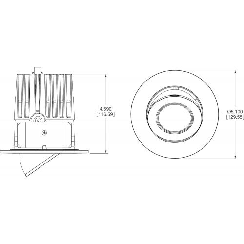  Halo Recessed HALO Recessed 4-Inch LED Adjustable Gimbal and Light Engine, White