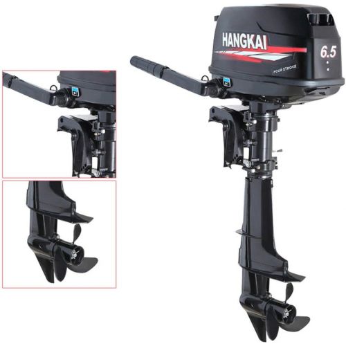  HANGKAI 6.5HP Outboard Boat Motor Engine 4-Stroke Updated with Water Cooling System