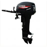 HANGKAI Outboard Motor,3.6HP 2-Stroke Outboard Motor Engine Fishing Boat Motor Water Cooling System Durable Cast Aluminum Construction for Superior Corrosion Protection (US Stock)