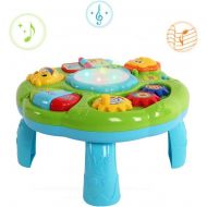 [아마존 핫딜]  [아마존핫딜]HANMUN Musical Learning Table Baby Toy - Electronic Education Activity Center Toys for Toddlers Early Development Activity Toy (Green)­