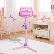 [아마존베스트]HANMUN Kids Karaoke Machine Microphone Stand (Pink) ¡­