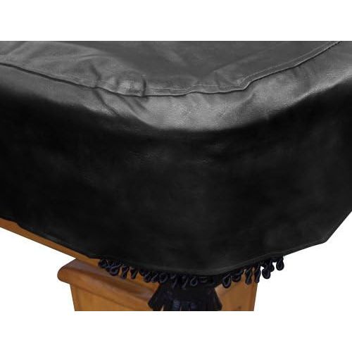  HANS DELTA Black 8 Heavy Duty Leatherette Pool Table Cover - 8 Foot Billiard Table Cover