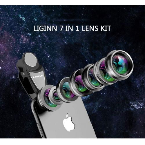  HAO 7 in 1 Kit Mobile Phone Camera Lens Fish Eye Wide Angle Macro Lens CPL Kaleidoscope 2X Telephoto Zoom for Smartphone