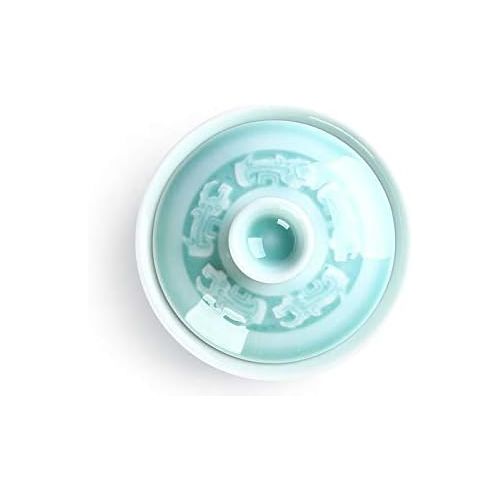  HAOYONGDE Chinesische Gaiwan Drinkware Tee-Set Celadon Gaiwan Terrine Keramikschale Blaue Und Weisse Porzellan Kung Fu Teeschale