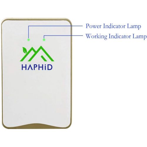  [아마존베스트]HAPHID Plug In Air Purifier Negative Ion Generator with Highest Output - Up to 32 Million Negative Ions/Sec, Filterless Mobile Ionizer & Portable Purifier Clean:Allergens,Pollutant