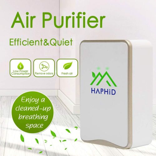  [아마존베스트]HAPHID Plug In Air Purifier Negative Ion Generator with Highest Output - Up to 32 Million Negative Ions/Sec, Filterless Mobile Ionizer & Portable Purifier Clean:Allergens,Pollutant