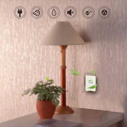  [아마존베스트]HAPHID Plug In Air Purifier Negative Ion Generator with Highest Output - Up to 32 Million Negative Ions/Sec, Filterless Mobile Ionizer & Portable Purifier Clean:Allergens,Pollutant