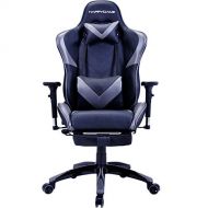 HAPPYGAME Heavy Duty Multifunctional Office Chair Designed for pro Gaming and Office with Footrest, Backrest, Pillows Recliner, Swivel Rocket Tilt and Seat Height Adjustment OS7612