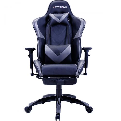  HAPPYGAME Heavy Duty Multifunctional Office Chair Designed for pro Gaming and Office with Footrest, Backrest, Pillows Recliner, Swivel Rocket Tilt and Seat Height Adjustment OS7612