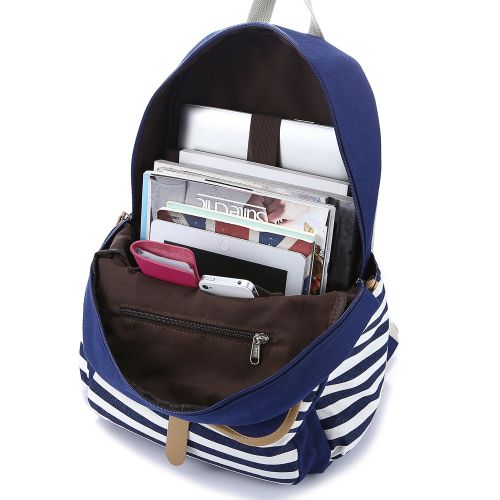  HAPPYTIMEBELT Stripe Design Student Book Bag Children School Backpack