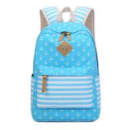 HAPPYTIMEBELT Double Zipper Anchor Printing Children School Backpack Student Book Bag