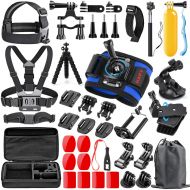 HAPY Sports Action Professional Video Camera Accessory Kit for GoPro Hero 8 6 5 Black, Gopro Max,Hero Session,Hero (2018),HERO7, 6,5,4,3,3+, GoPro Fusion,SJCAM,AKASO,Xiaomi,DBPOWER