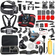 HAPY Sports Action Professional Video Camera Accessory Kit for GoPro Hero 8 6 5 Black, Gopro Max,Hero Session,Hero (2018),HERO7, 6,5,4,3,3+, GoPro Fusion,SJCAM,AKASO,Xiaomi,DBPOWER