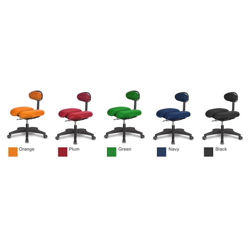  HARA Chair HARA CHAIR HARA D (HR2D) Office Chair Twin Based Pressure Relief of the Intervertebral Discs and Improved Buttock Circulation Color Red Mesh