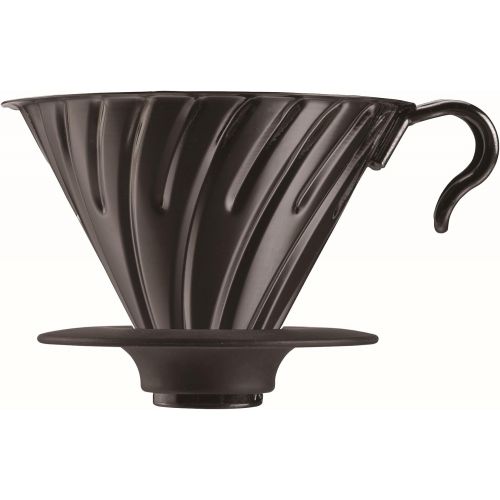  Hario VDM-02BC Kaffeefilterhalter, edelstahl, schwarz