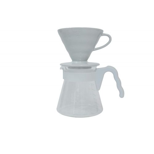  HARIO Hario Simply Kit V60 Kaffee-Ausgiesser, 700 ml, Weiss