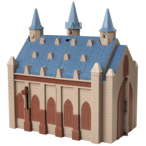  HARRY POTTER Hogwarts Great Hall Mini Playset with 5 Interactive Features, 4 Mini Figures, Podium, Goblet, Plus Works with Wizard Training Wands (Sold Separately)