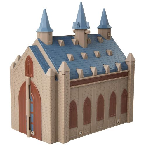  HARRY POTTER Hogwarts Great Hall Mini Playset with 5 Interactive Features, 4 Mini Figures, Podium, Goblet, Plus Works with Wizard Training Wands (Sold Separately)