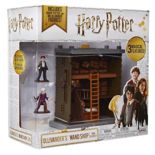  HARRY POTTER Ollivanders Wand Shop Mini Playset, Includes HP and Mr. Ollivander Figures! with 3 Magical Features