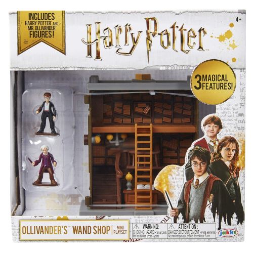  HARRY POTTER Ollivanders Wand Shop Mini Playset, Includes HP and Mr. Ollivander Figures! with 3 Magical Features