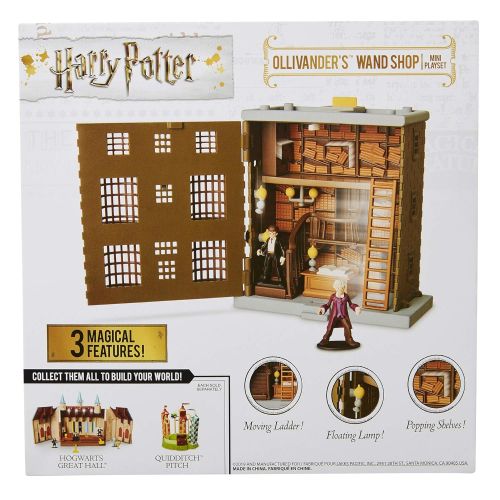  HARRY POTTER Ollivanders Wand Shop Mini Playset, Includes HP and Mr. Ollivander Figures! with 3 Magical Features