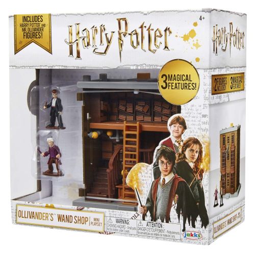  HARRY POTTER Ollivanders Wand Shop Mini Playset, Includes HP and Mr. Ollivander Figures! with 3 Magical Features