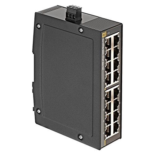  HARTING 24030160010 - Switch, Ha-VIS eCon 3000, 16 Ports, Commercial, Unmanaged Fast Ethernet, DIN Rail, RJ45 x 16