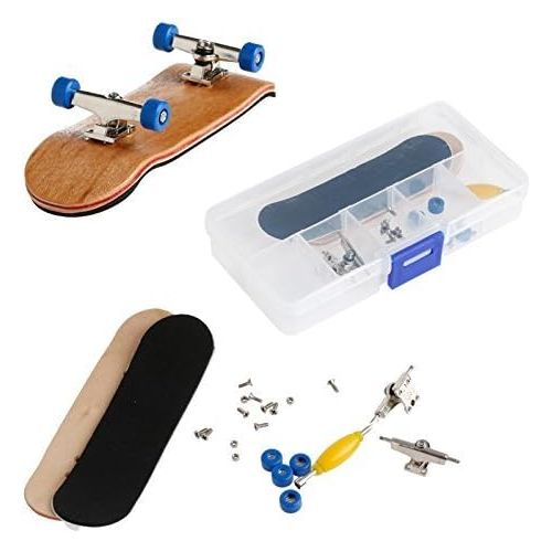  HASAKA Holz Mini Griffbretter Versammlung Skateboard Scooter Fans Spielzeug Geschenk Hellblau