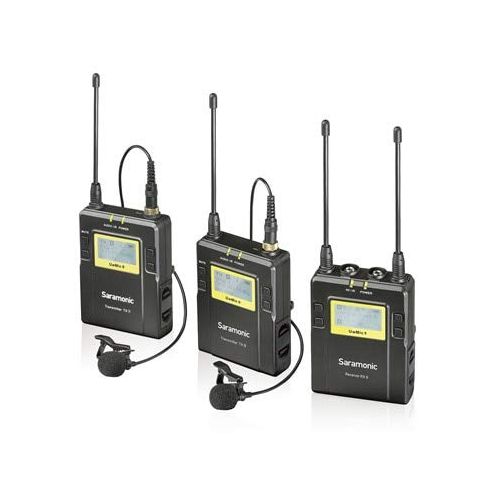  HATCHMATIC Saramonic UWMIC9 Broadcast UHF Camera Wireless Lavalier Microphone System Transmitters and Receivers for DSLR Camera & Camcorder: 2RX-1TX