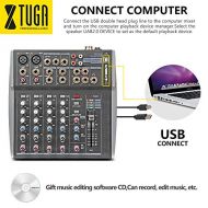 HATCHMATIC Xtuga MX8 Professional Audio Mixer sound console DJ Machine 8 Channels Double 3 Band Graphic EQ USB directly connected computer: China