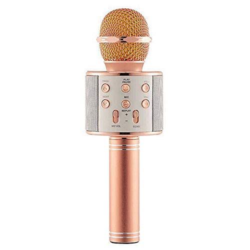  HATCHMATIC Microphone WS858 Wireless Bluetooth Karaoke Handheld Microphone USB KTV Player Bluetooth Mic Speaker Record Music Mic Mikrofono: China, Black