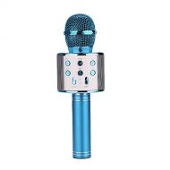 HATCHMATIC Professional Bluetooth Wireless Microphone Karaoke Microphone Speaker Handheld Music Player MIC Singing Recorder KTV Microphone: colour5