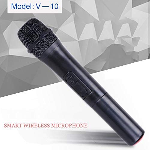  HATCHMATIC Portable Handheld Wireless Microphone System Karaoke Mic With 6.35mm Jack USB Cordless Receiver For Stage Sing Speech Amplifier: A2