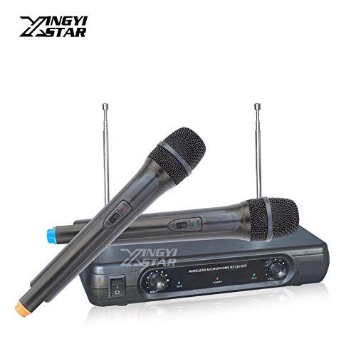  HATCHMATIC Microfono Inalambrico Professional Handheld Dynamic Mic Wireless Microphone System Mike For PC Karaoke Mixer Microfone Sem Fio