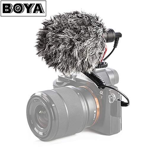  HATCHMATIC BOYA by-MM1 Camera Video Microphone Microfone YouTube Vlogging Recording Mic for iPhone Huawei Smartphone DJI Osmo Canon DSLR: by-mm1 add Handle