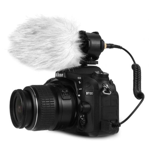  HATCHMATIC BOYA BY-PVM50 Stereo Condenser Microphone with Shock Mount for DSLR Camera LF726