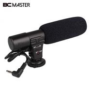 HATCHMATIC BCMaster On-Camera Shotgun Recording Microphone Mic for DSLR Camcorder Camera 3.5mm Jack