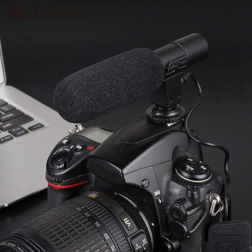  HATCHMATIC BCMaster On-Camera Shotgun Recording Microphone Mic for DSLR Camcorder Camera 3.5mm Jack