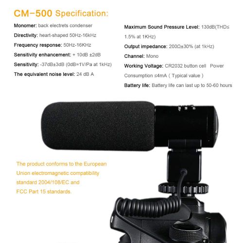  HATCHMATIC K& F Concept Professional DSLR Camera Microphone Interviewing Handheld Wired Mic for Nikon Canon Record Video Studio Camcorder: Australia