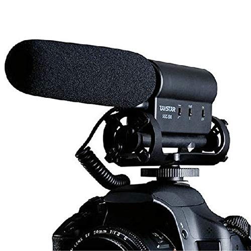  HATCHMATIC Original Takstar SGC-598 Photography Interview Microphone for YouTube Vlogging Video Shotgun MIC for Nikon Canon DSLR: Black