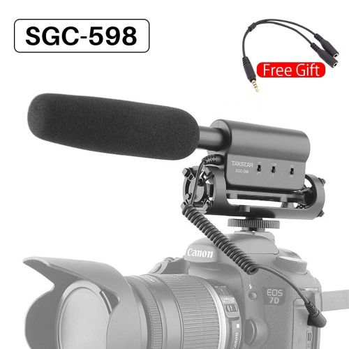  HATCHMATIC Takstar SGC-598 Video Microphone Camera Interview Video Recording Vlog Mic for DSLR Camera Nikon Canon Condenser Microphone: Russian Federation, Mic w Windshield